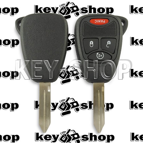 Ключ Jeep Compass, Wrangler (Джип Компас, Вранглер) 2007-2018, 3 + 1 кнопки (кнопка автозапуска работает, проверено), чип ID46 (PCF7941) (OHT692427AA), 315 MHz