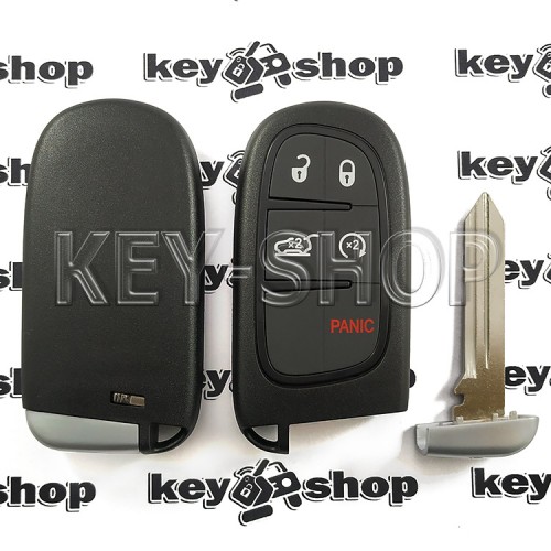          Смарт ключ для Jeep Cherokee (Джип Чероки) 4 + 1 кнопки, чип 4A (PCF7953), 433 MHz
