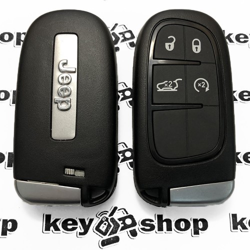 Оригинальный смарт ключ для Jeep (Джип) 4 кнопки, чип 4A (PCF7953), 433 MHz