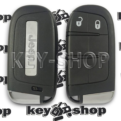 Оригинальный смарт ключ для Jeep (Джип) 2 кнопки, чип ID4A / 433 MHz