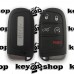 Оригинальный смарт ключ для Jeep (Джип) Compass, 2017-2019, 4+1, лезвие Sip22, HITAG AES (4A), 433 MHz