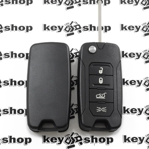 Выкидной ключ для Jeep (Джип) 4 кнопки, лезвие SIP 22, чип ID48 (AES), 434 MHz