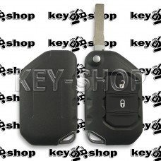Cмарт ключ Jeep Wrangler (Джип Вранглер) 2 кнопки, HITAG AES, ID4A, 433 MHz   