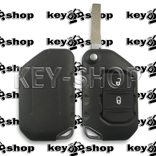 Cмарт ключ Jeep Wrangler (Джип Вранглер) 2 кнопки, HITAG AES, ID4A, 433 MHz   