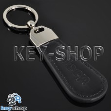Кожаный брелок для авто ключей Джип (Jeep)