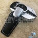 Кожаный брелок для авто ключей Джип (Jeep)