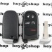    Корпус смарт ключа для Jeep (Джип) 4 +1 кнопки, с лезвием SIP 22