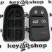 Кнопки для смарт ключа Jeep (Джип) 4 кнопки + 1 (panic)