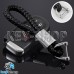 Кожаный плетеный брелок для авто ключей Джип (Jeep)