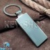 Брелок для лазерной гравировки (дерево, металл), светло-коричневый, с кольцом, 54х24мм