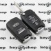 Корпус выкидного ключа для KIA (КИА) 3 кнопки, средняя Hold