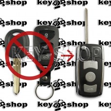 Корпус выкидного автоключа KIA (КИА) 3 кнопки + 1 (panic) (под переделку)