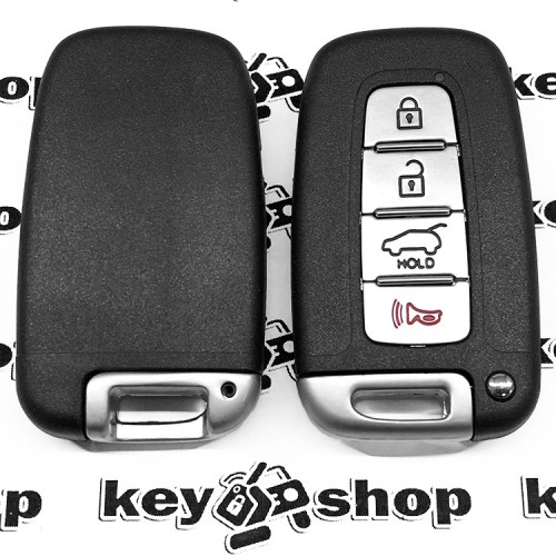 Корпус смарт ключа для KIA (Киа) 3 + 1 кнопки (с лезвием)