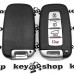 Корпус смарт ключа для KIA (Киа) 3 + 1 кнопки (с лезвием)