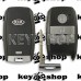  Корпус смарт ключа для KIA Sorento, Sportage, Cerato (КИА Соренто, Спортейдж, Черато) 3 кнопки