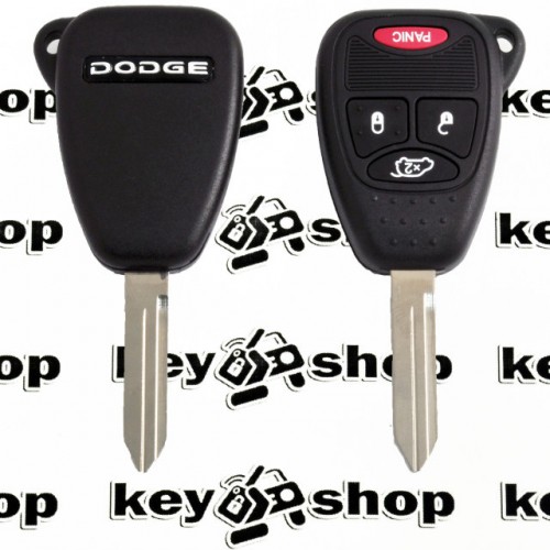 Ключ для Dodge (Додж) 3 кнопки + 1, чип ID46 (PCF7941), 315 MHz
