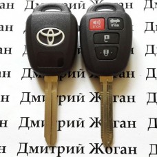 Оригинальный ключ для Toyota (Тойота) 3+1 кнопка с H-чип/315MHz