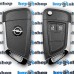 Корпус выкидного ключа под переделку для OPEL INSIGNIA (Опель Инсигния) 2 - кнопки, лезвие HU100