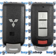 Корпус смарт ключа MITSUBISHI (Мицубиси) 2 + 1 кнопки (с логотипом)