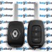 Корпус авто ключа RENAULT (Рено) - 3 кнопки, после 2012 года, лезвие VA2 (съемное)