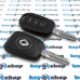 Корпус авто ключа RENAULT (Рено) - 3 кнопки, после 2012 года,  лезвие VAC 102 (съемное)
