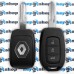 Корпус авто ключа RENAULT (Рено) - 3 кнопки, после 2012 года,  лезвие VAC 102 (съемное)