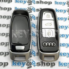 Корпус смарт ключа Audi (Ауди) A6, A8, Q7, Q8 3 кнопки