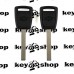Корпус авто ключа под чип для Chevrolet (Шевролет), лезвие HU100