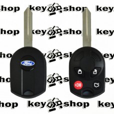   Корпус авто ключа для Ford (Форд),4 кнопки с лезвием FO38R