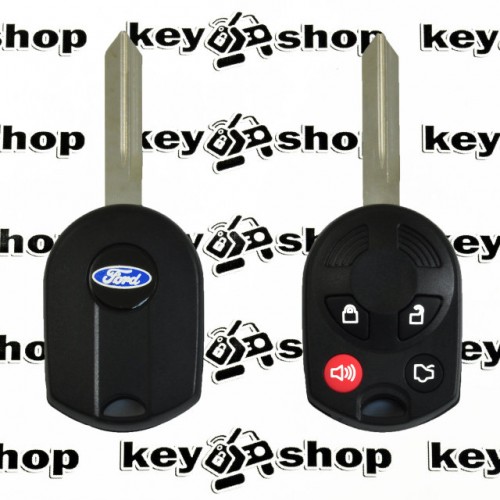 Ключ для Ford (Форд), 4 кнопки, с чипом 4d63 (80bit) / (315 mhz), с лезвием FO38R