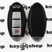 Корпус смарт ключа Infiniti (Инфинити) 2 кнопки + 1 (panic) (с лезвием)