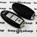 Корпус смарт ключа Infiniti (Инфинити) 2 кнопки + 1 (panic) (с лезвием)
