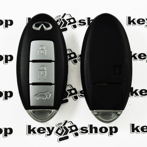 Корпус смарт ключа Infiniti (Инфинити) 3 кнопки, (с лезвием)
