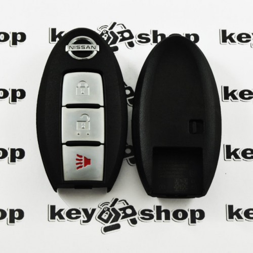 Корпус смарт ключа для NISSAN (корпус) 2 ― кнопки + 1 кнопка (PANIK), (без лезвия)