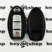 Корпус смарт ключа для NISSAN (корпус) 2 ― кнопки + 1 кнопка (PANIK), (без лезвия)