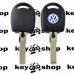 Корпус авто ключа под чип для VOLKSWAGEN (фольксваген) с подсветкой , лезвие HU66