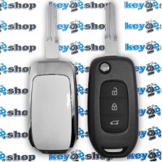 Корпус выкидного ключа RENAULT (Рено) 3 кнопки, лезвие HU136
