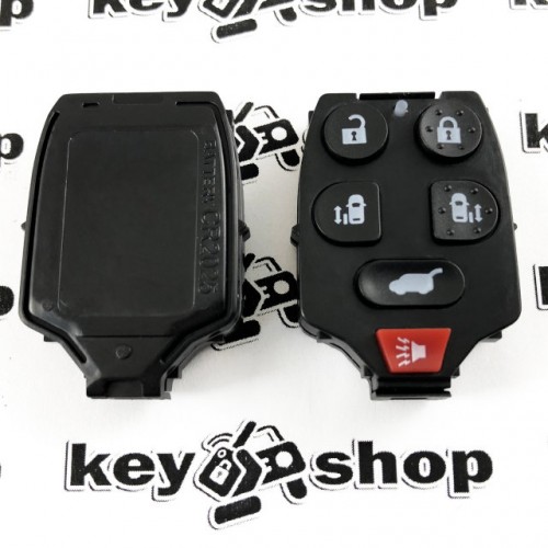 Корпус под микросхему Honda (Хонда) - 5 кнопок + 1 кнопка (panic)