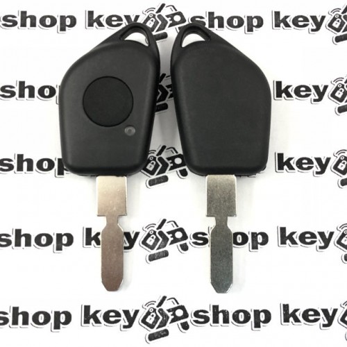 Корпус ключа для Peugeot (Пежо) 406, 1 кнопка, лезвие NE78, (с местом под диод)