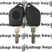 Корпус ключа для Peugeot (Пежо) 406, 1 кнопка, лезвие NE78, (с местом под диод)