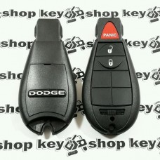 Смарт ключ для Dodge (Додж) 2 кнопки + 1 (panic), чип PCF7941, 433 MHz