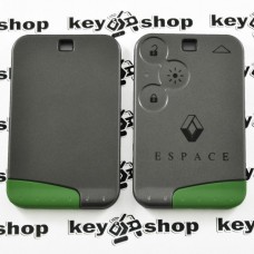 Корпус смарт карты для RENAULT Espace (Рено Эспейс) 3 -кнопки, (с лезвием)