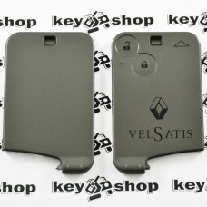 Корпус смарт карты для RENAULT Vel Satis (Рено Вел сатис) 2 - кнопки (без лезвия)