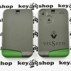 Корпус смарт карты для RENAULT Vel Satis (Рено Вел сатис) 2 - кнопки (с лезвием)