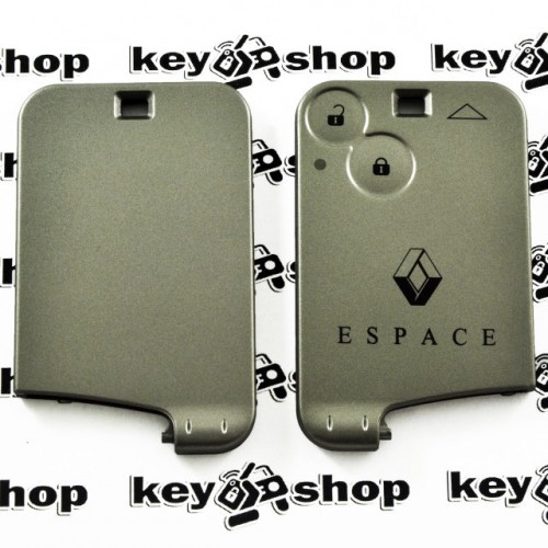 Корпус смарт карты для RENAULT Espace (Рено Эспейс) 2 -кнопки, (без лезвия)