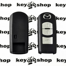 Корпус смарт ключа Mazda (Мазда) 3 кнопки, (без лезвия)