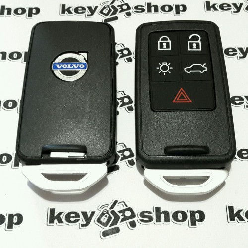 Корпус смарт ключа Volvo  V40, C70, V70, S60,S80, XC70, XC90 (Вольво) 5 кнопок
