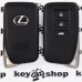   Корпус смарт ключа LEXUS (Лексус) RX, GX, LX, IS, GS, ES, LS, HS250H, CT200H - 3 кнопки