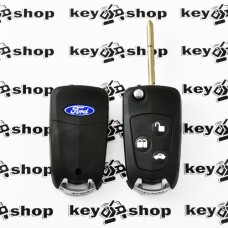 Корпус выкидного ключа для Ford Mondeo (Форд Мондео), 3 - кнопки, под переделку, лезвие FO21