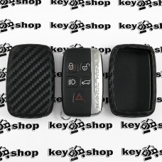    Чехол (силиконовый, под карбон) для смарт ключа LAND ROVER (Ленд Ровер)